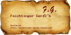 Feichtinger Geréb névjegykártya