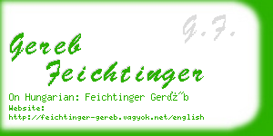 gereb feichtinger business card